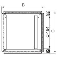 Schneider Electric NSYEC1051 Kabeldoorvoering Plaatdikte (max.): 1.5 mm Staal 1 stuk(s) - thumbnail