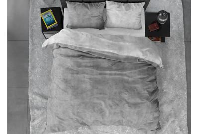 Sleeptime Flanel Washed Cotton Grijs 200 x 200/220 cm