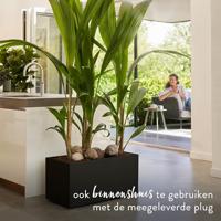 Bloempot Elho Zwart Ø 78 cm Plastic Rechthoekig Modern - thumbnail