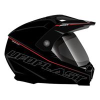 UFO PLAST endurohelm "ariëns" helmet aries l black/red - thumbnail