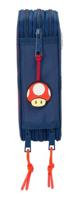 Schooletui met Accessoires Super Mario Trick Rood Donkerblauw 12,5 x 19,5 x 5,5 cm 37 Onderdelen - thumbnail