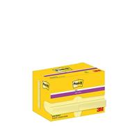 Post-It Super Sticky Notes, 90 vel, ft 47,6 x 47,6 mm, geel, pak van 12 blokken - thumbnail