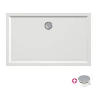 Xenz Mariana douchebak 120x75x4cm rechthoek Acryl Edelweiss 6880-03 - thumbnail