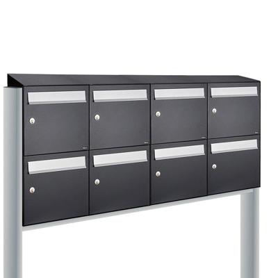 Allux Flow Set 4-Breed, 2-Hoog Met Dak Op Statief Zwart - 40040070_4x2ds