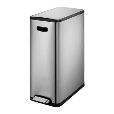 EKO pedaalemmer ecoslim 2x20 l matzilverkleurig