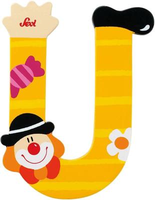 Sevi letter clown u: 10 cm (81757)