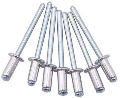 Dresselhaus Blind rivets 4.8 x 10.0mm aluminum/steel, flat head