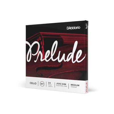 D'Addario J1010 Prelude Cello 3/4 Medium cellosnaren set D'Addario J1010 Prelude Cello 3/4 Medium cellosnaren set