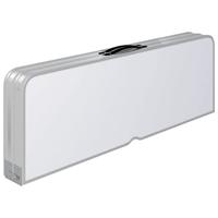 Campingtafel inklapbaar met 2 banken aluminium wit - thumbnail
