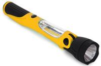 Perel werklamp led batterij 31 x 14 cm ABS/rubber geel/zwart - thumbnail