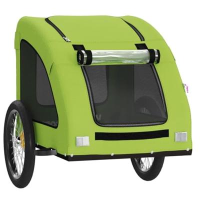 Hondenfietstrailer oxford stof en ijzer groen - thumbnail