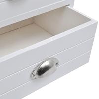 Nachtkastjes Franse stijl 2 stuks wit - thumbnail