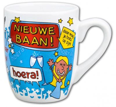 Cartoonmok nieuwe baan