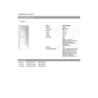 Villeroy & Boch Collaro bad rechthoek 160x75cm - met badwaste gold white uba160cor2jv-01 - thumbnail