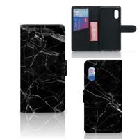 Samsung Xcover Pro | Bookcase | Marmer Zwart - Origineel Cadeau Vader - thumbnail