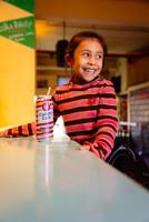 Quapi Meisjes shirt - Aksay - AOP streep multi - thumbnail