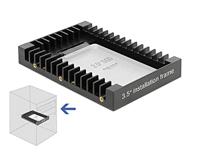 Delock 18364 3,5 installatieframe voor 2,5 SATA-schijf zwart - thumbnail