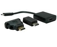 VALUE Beeldscherm Adapter USB Type C - VGA + HDMI + DVI - thumbnail