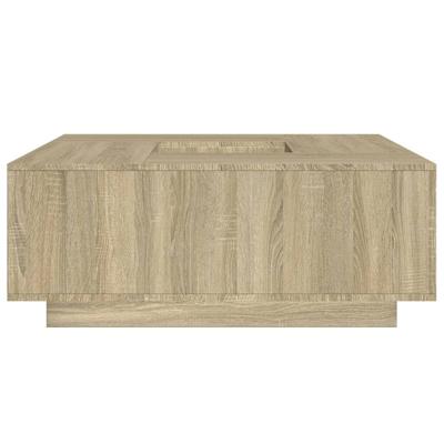 Salontafel 100x100x40 cm bewerkt hout sonoma eikenkleurig