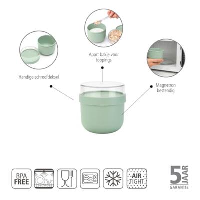 Brabantia Make & Take ontbijtkom 0,5 liter, kunststof jade green Brabantia Make & Take ontbijtkom 0,5 liter, kunststof jade green