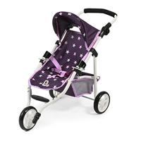 Poppenwagen Jogger Lola - Stars Lila - thumbnail