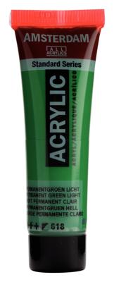Royal Talens Amsterdam Standard Series Acrylverf Tube 20 ml - Permanentgroen Licht 618