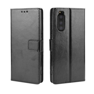 Retro Crazy Horse textuur horizontale Flip lederen case voor Sony Xperia 2 met houder & kaartsleuven & fotolijstjes (zwart) Retro Crazy Horse textuur horizontale Flip lederen case voor Sony Xperia 2 met houder & kaartsleuven & fotolijstjes (zwart)