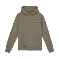 Indian Blue Jeans Winter hoodie jongens - bruin - backprint - thumbnail