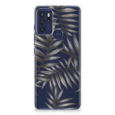 Motorola Moto G60s | TPU Case | Leaves Grey Motorola Moto G60s | TPU Case | Leaves Grey