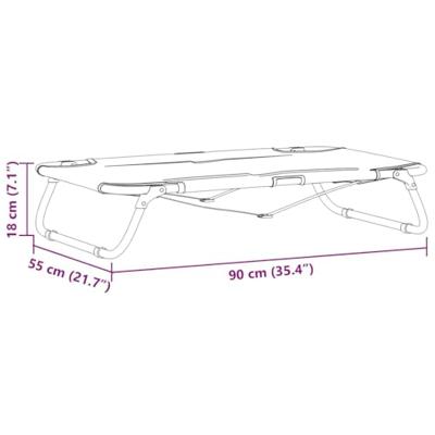 VidaXL Hondenbed zwart 90 x 55 x 18 cm staal VidaXL Hondenbed zwart 90 x 55 x 18 cm staal