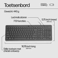 Toetsenbord HP 150 Zwart Qwerty Spaans - thumbnail