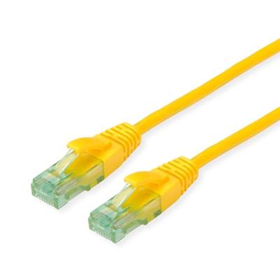 ROLINE RM Patchkabel Cat.6A UTP, geel, 0,3 m