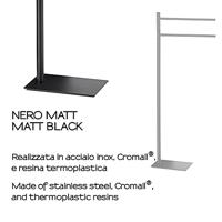 Vrijstaand Handdoekhouder Sapho Trilly Mat Zwart - thumbnail