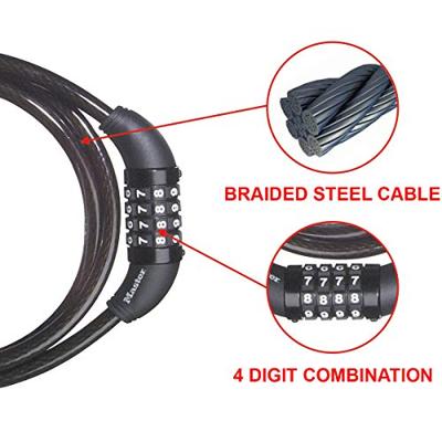 Masterlock Gevlochten stalen kabel met slot - 8119EURD 8119EURD