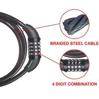 Masterlock Gevlochten stalen kabel met slot - 8119EURD 8119EURD - thumbnail
