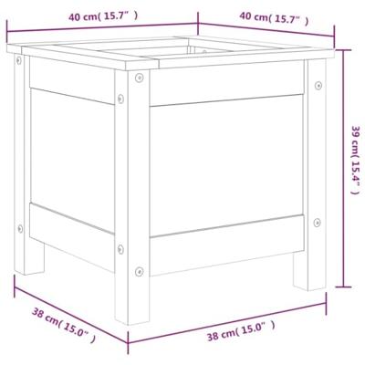 Plantenbak 40x40x39 cm massief grenenhout