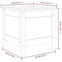 Plantenbak 40x40x39 cm massief grenenhout - thumbnail
