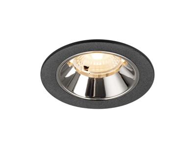 SLV InbouwspotNuminos S zwart/chroom 2700K - 40gr - 1009438