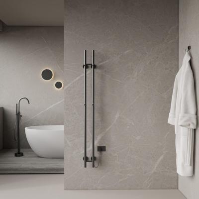 Elektrische Staafhanddoekradiator Dubbel BWS Roku 120 Watt 150 cm Gunmetal Elektrische Staafhanddoekradiator Dubbel BWS Roku 120 Watt 150 cm Gunmetal