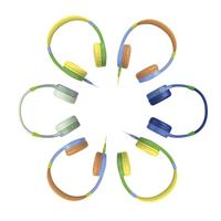 Hama Kids Guard On-Ear Kinderkoptelefoon Groen/Geel - thumbnail