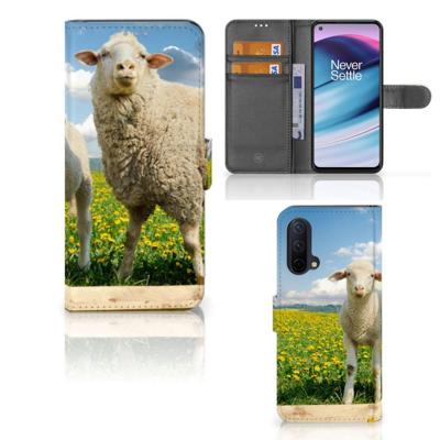 OnePlus Nord CE 5G | Telefoonhoesje | Met pasjeshouder | Schaap en Lammetje OnePlus Nord CE 5G | Telefoonhoesje | Met pasjeshouder | Schaap en Lammetje