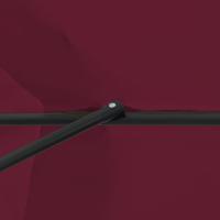 Tuinparasol Rood en Zwart 395 x 395 x 245 cm Polyester en staal - thumbnail