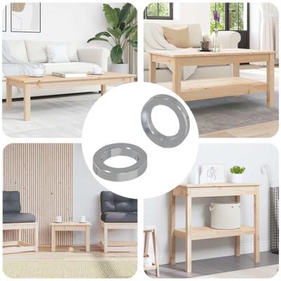 VidaXL Veer washer 2 pcs wit 13 x 1 mm ijzer