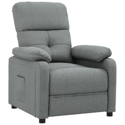 Fauteuil verstelbaar stof donkergrijs