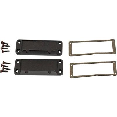 Hammond Electronics Eindplaat Aluminium Zwart (l x b x h) 16 x 87 x 31 mm 2 stuk(s)