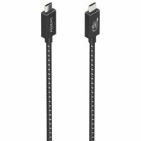 AISENS A156-0868 USB4-kabel Gen3X2, aluminium, 40 Gbit/s, 8K bij 60Hz, 5A, 48V, 240W, E-merk, type USB-C/M-USB-C/M, zwart, 1,5 m - thumbnail