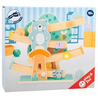 Small Foot - houten knikkerbaan dieren pastel - thumbnail