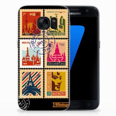 Samsung Galaxy S7 | Silliconen Back Cover | Postzegels