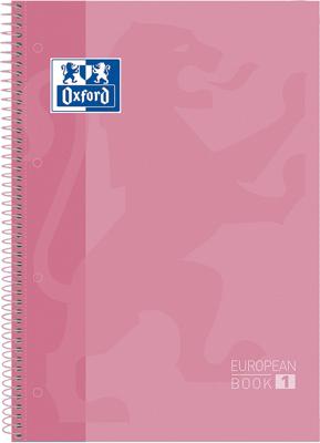 Notitieboek Oxford Classic Europeanbook A4+ 4-gaats lijn 80vel roze Notitieboek Oxford Classic Europeanbook A4+ 4-gaats lijn 80vel roze