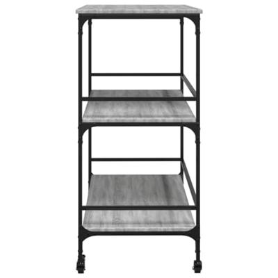 Keukentrolley 100,5x50x105 cm grijs sonoma eikenkleur